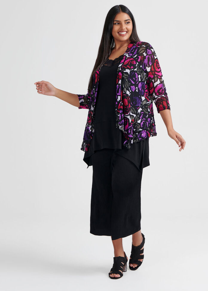 Coming Up Roses Cardi, , hi-res