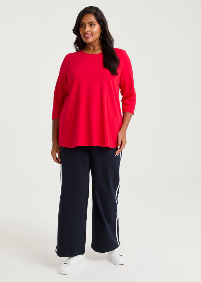 Good Earth Australian Cotton 3/4 T-Shirt, , hi-res