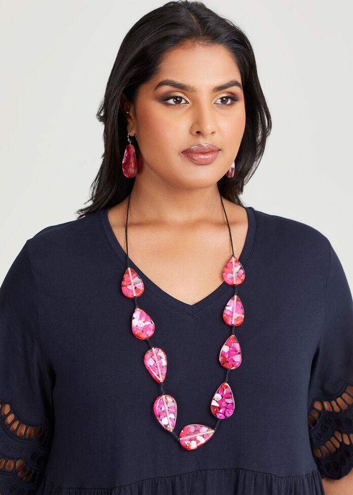 Shop Pink Resin Necklace Accessories Taking Shape AU