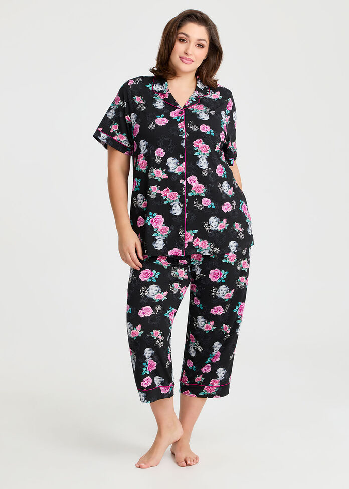 Marilyn Rose Pyjama Shirt, , hi-res