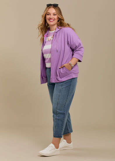 Plus Size Cotton Denim Barrel Leg Jean
