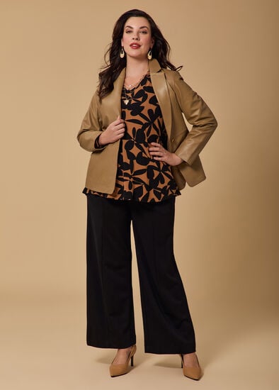 Plus Size Ponte Harper Wide Leg Pant