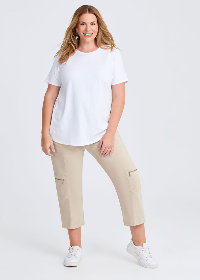 Good Earth Australian Cotton Crew Neck T-shirt, , hi-res