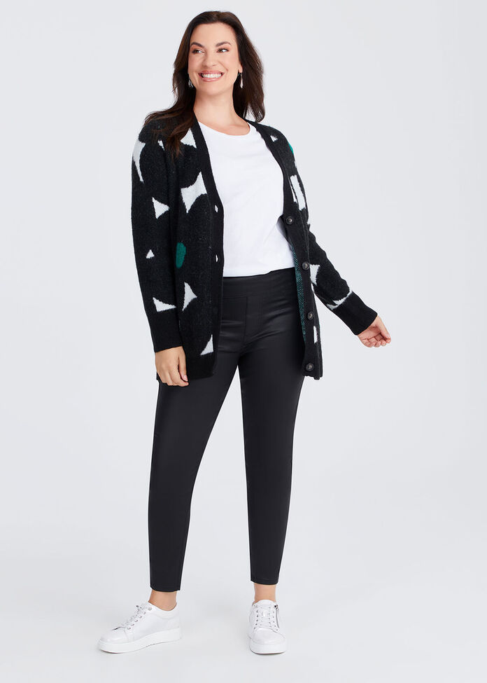 Flower Button Through Cardigan, , hi-res