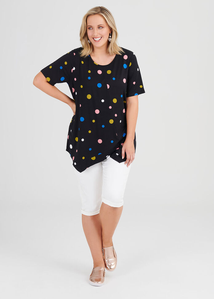 Bamboo Dots Top, , hi-res