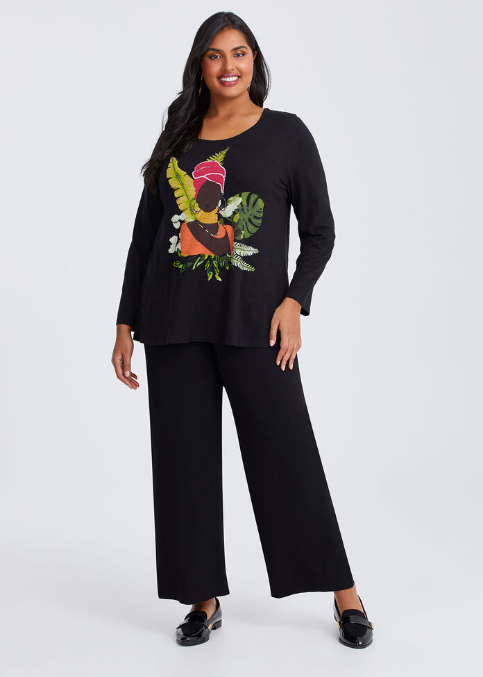 Cotton Adorne Top, , hi-res