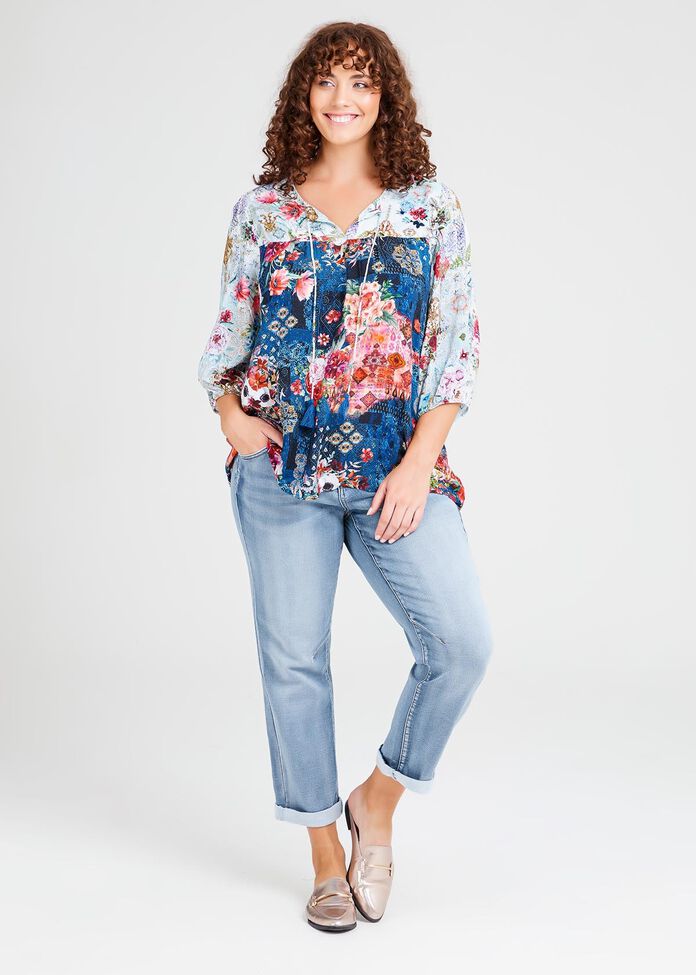 Shop Plus Size The Easy Fit Denim Jean in Blue | Taking Shape AU