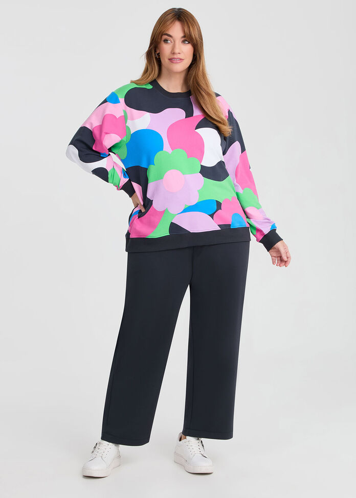 Modal Wide Leg Trackpant, , hi-res