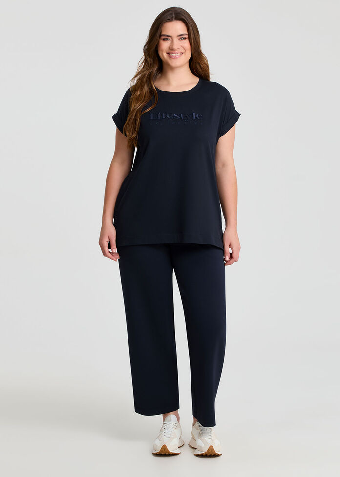 Cotton Signature Logo T-shirt, , hi-res