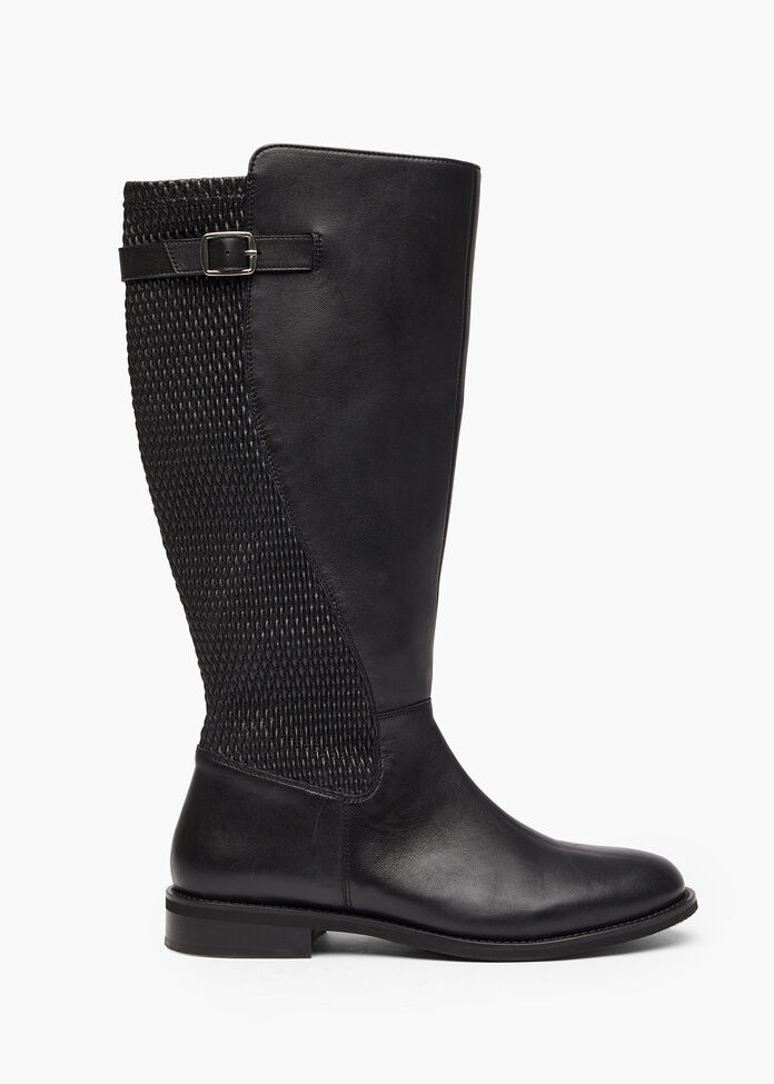 Leather Stretch Knee Boot, , hi-res