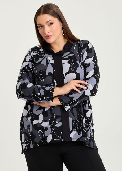 Plus Size Natural Floral Reign Top