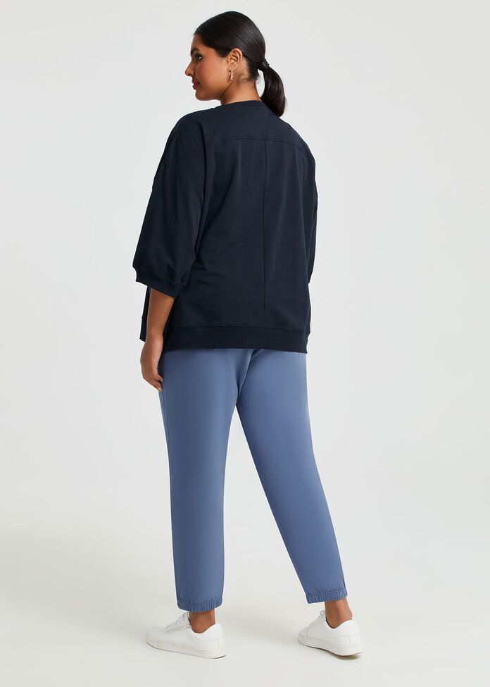 Cotton Star Relaxed Sweatshirt, , hi-res