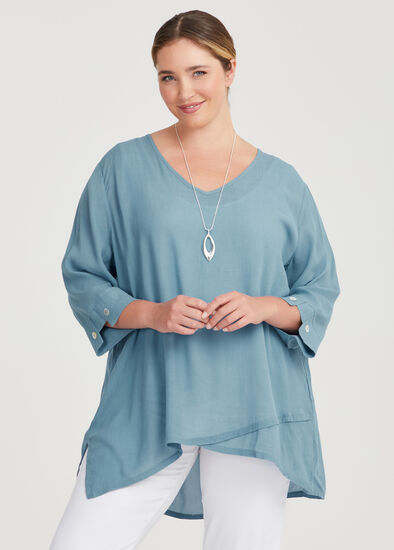 Plus Size Natural Swing Top