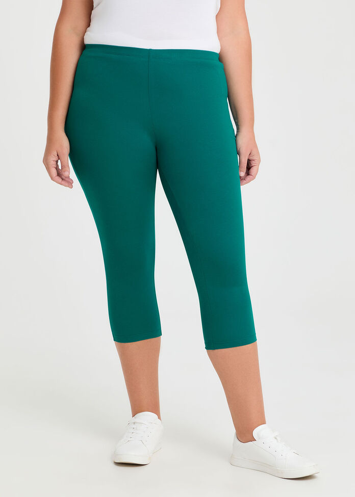 Good Earth Australian Cotton Crop Legging, , hi-res
