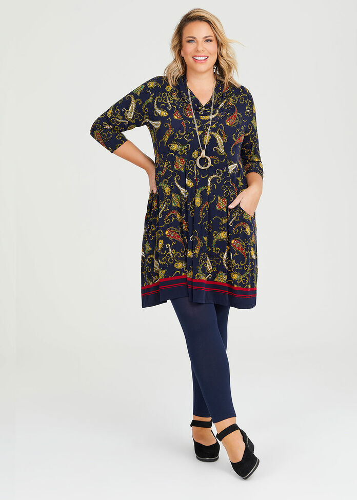 Monica Paisley Tunic, , hi-res