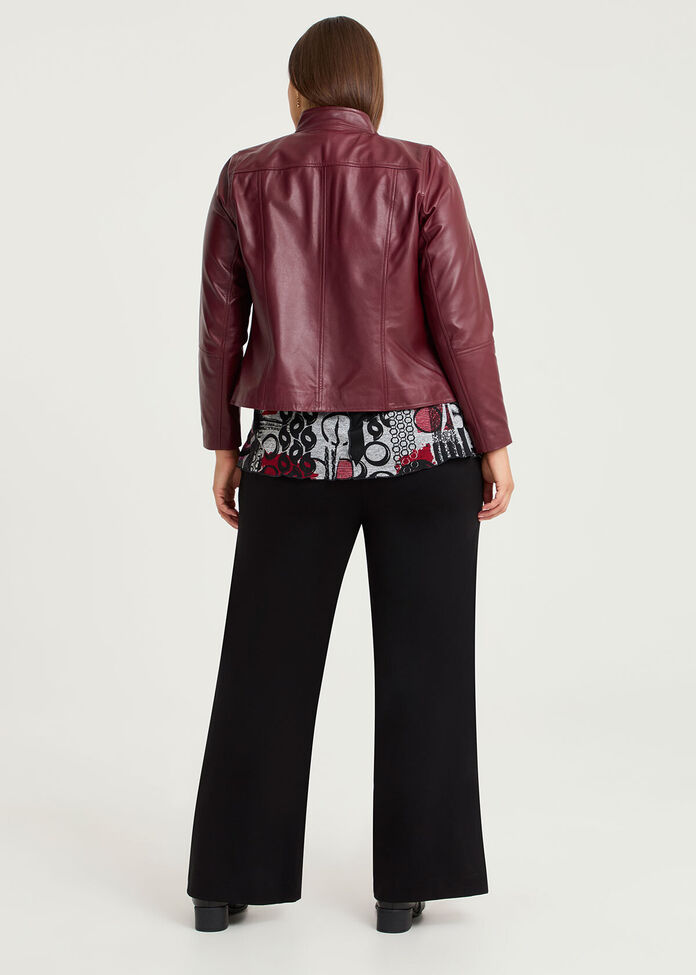Leather Lottie Panel Jacket, , hi-res