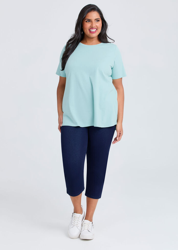 Good Earth Australian Cotton Crew Neck T-shirt, , hi-res