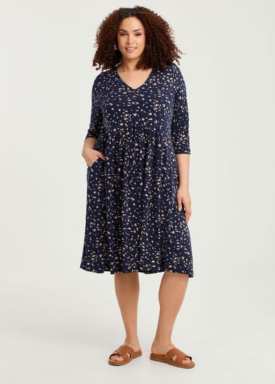 Plus Size Eden Print Dress