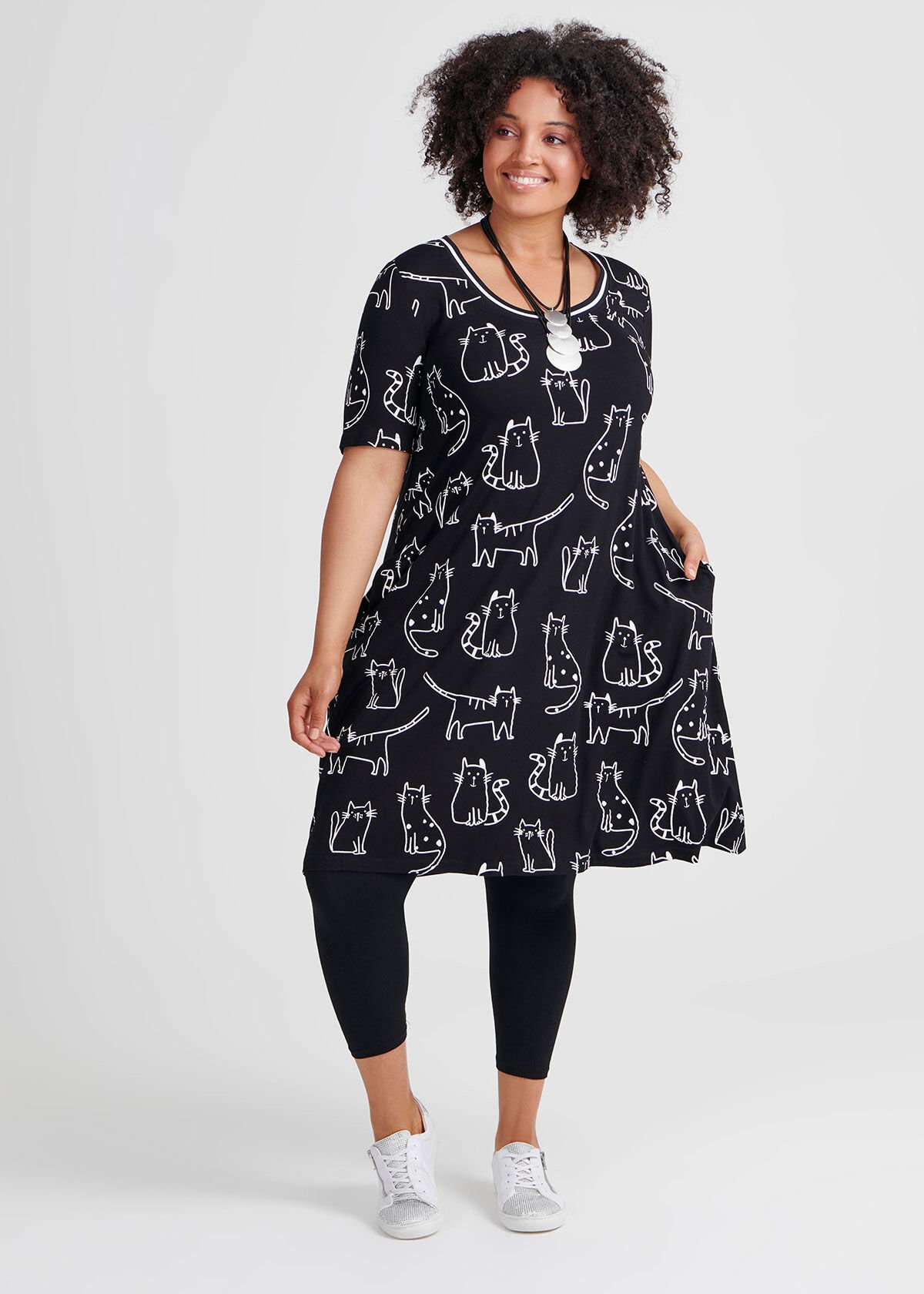 Plus size on sale cat dress