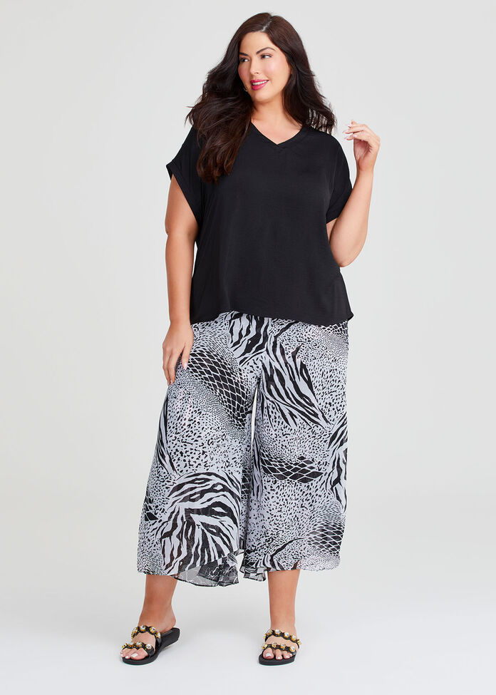 Reversible Travel Palazzo Pant, , hi-res