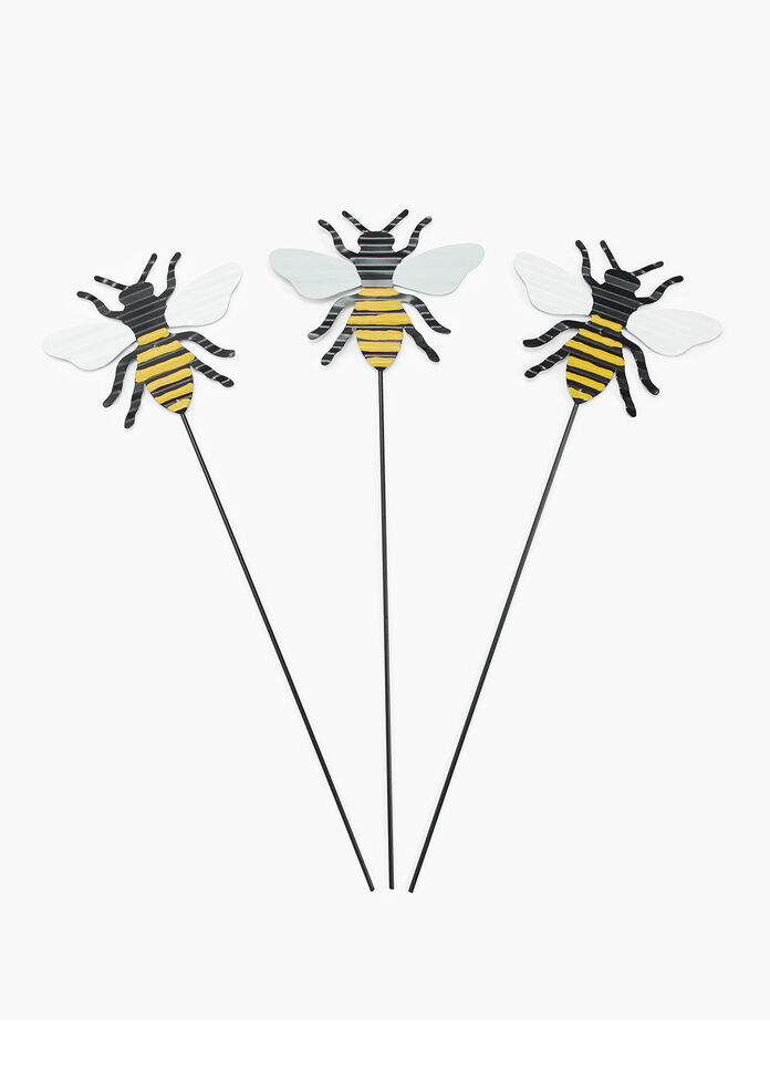 Shop Set/3 Bee Garden Stakes Accessories Taking Shape AU