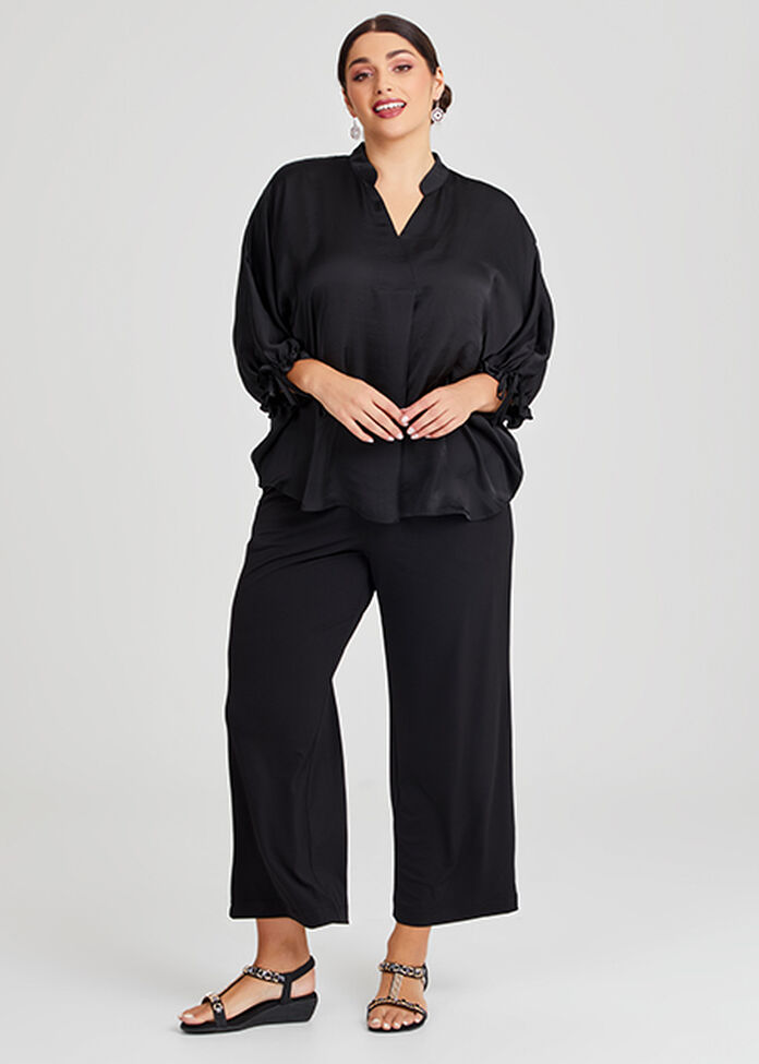 Satin Statement Top, , hi-res