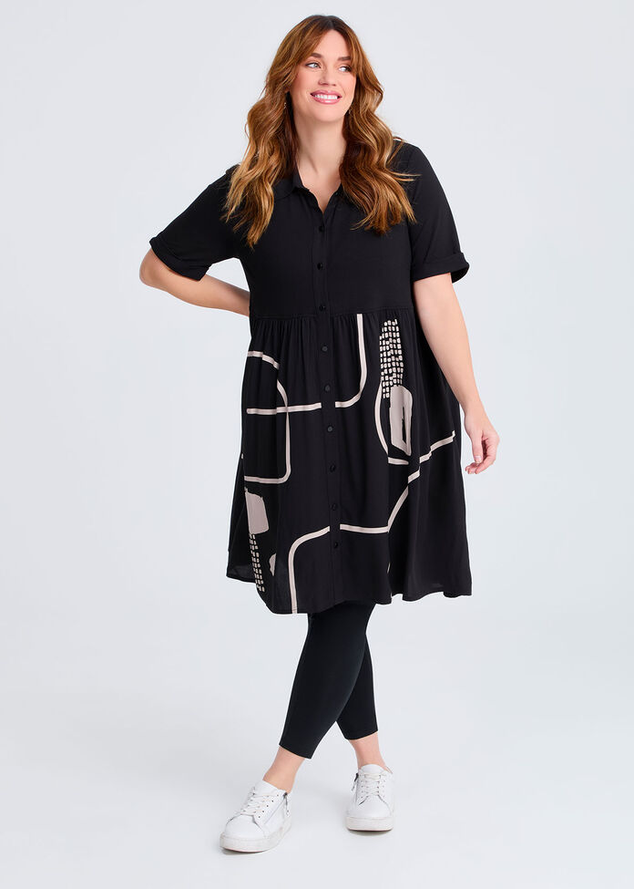 Natural Aria Tunic, BLACK, hi-res
