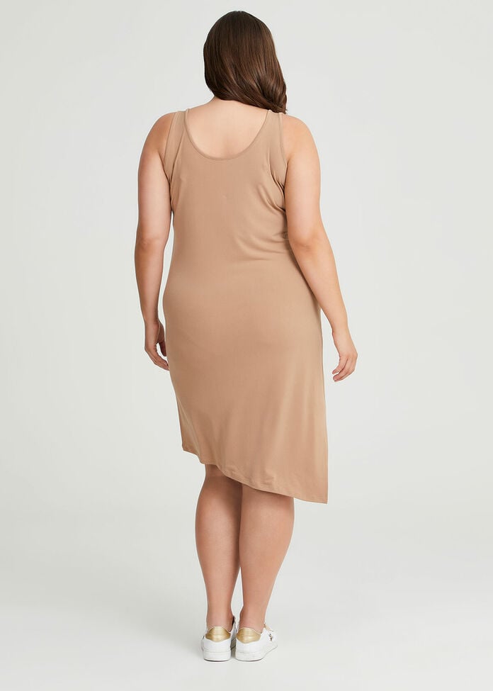 Shop Plus Size Luna Angle Hem Slip Dress, Black | Taking Shape AU