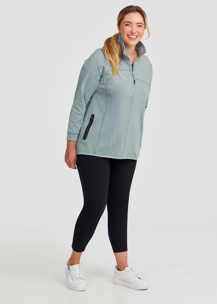 Active Spacedye Half Zip Top, , hi-res