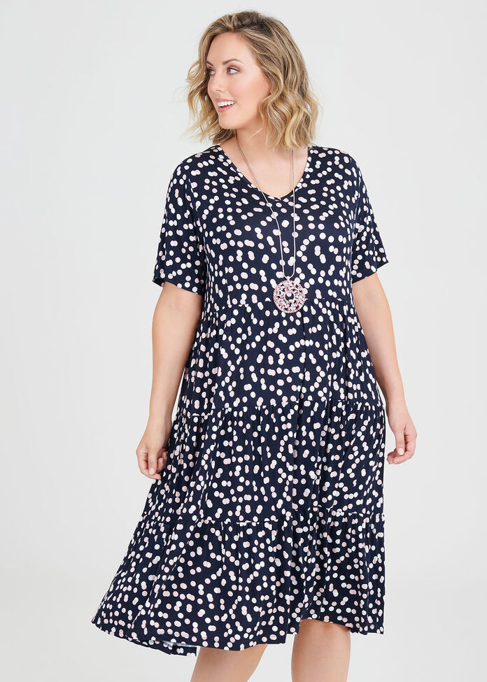 Bamboo Spot Dress, , hi-res