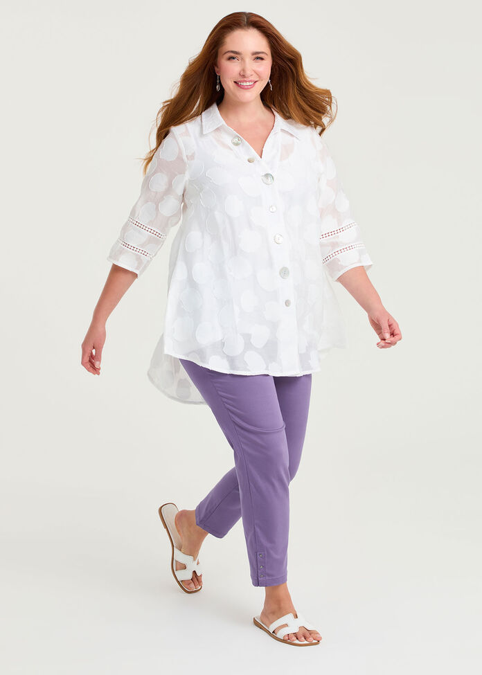 Shell Jacquard Natural Shirt, , hi-res