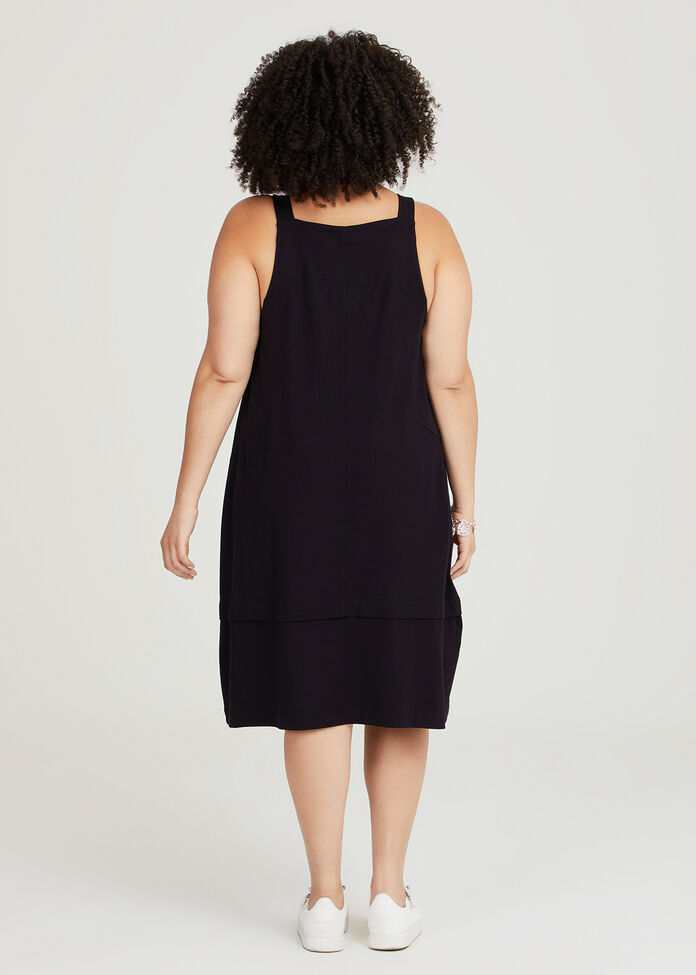 Shop Plus Size Ponte Off Duty Pinafore Dress in Black | Taking Shape AU