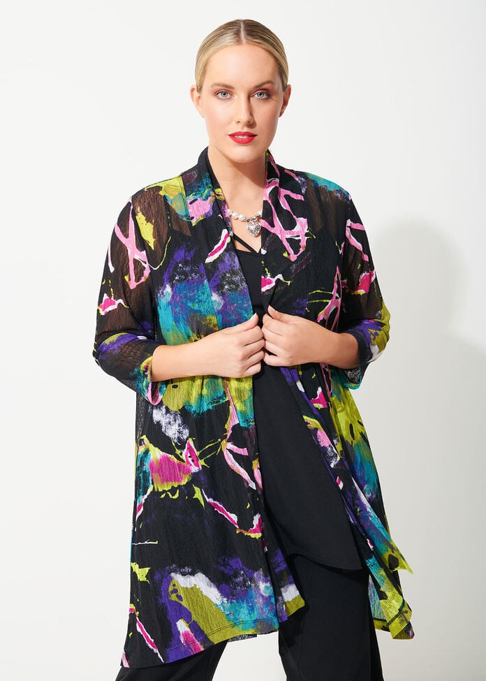 Bold Mesh Cardi, , hi-res
