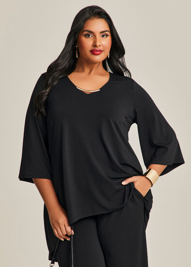 Plus Size Melinda Hi Lo Long Tunic