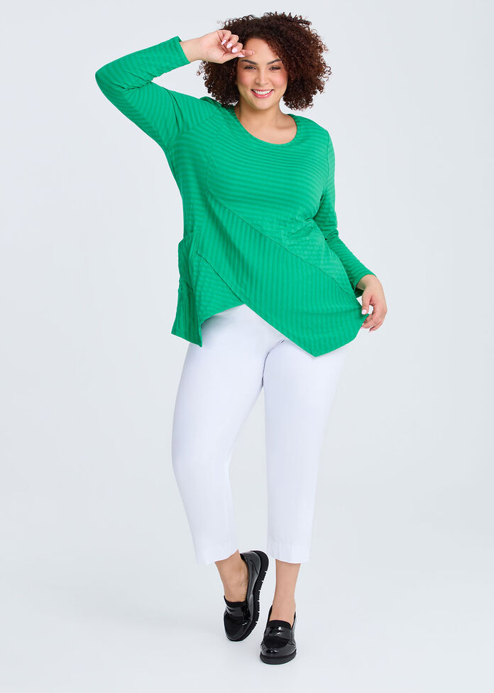 Natural Brianna Stripe Top, , hi-res
