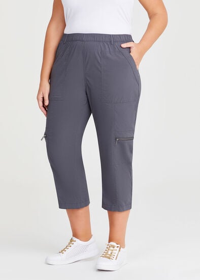 Plus Size Castaway Cargo 3/4 Pocket Pant