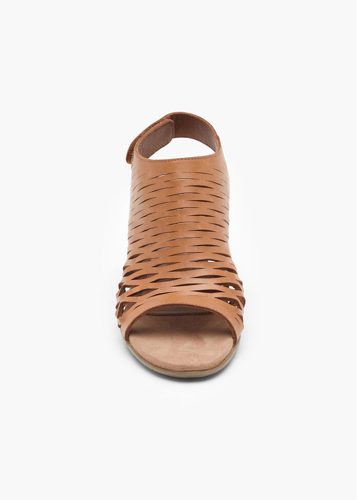 Leather Caged Sandal, , hi-res