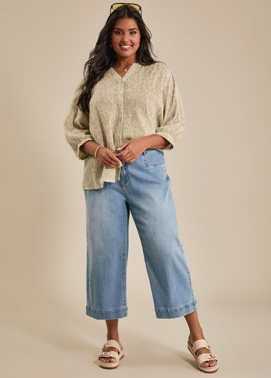 Plus Size Matcha Stripe Outfit