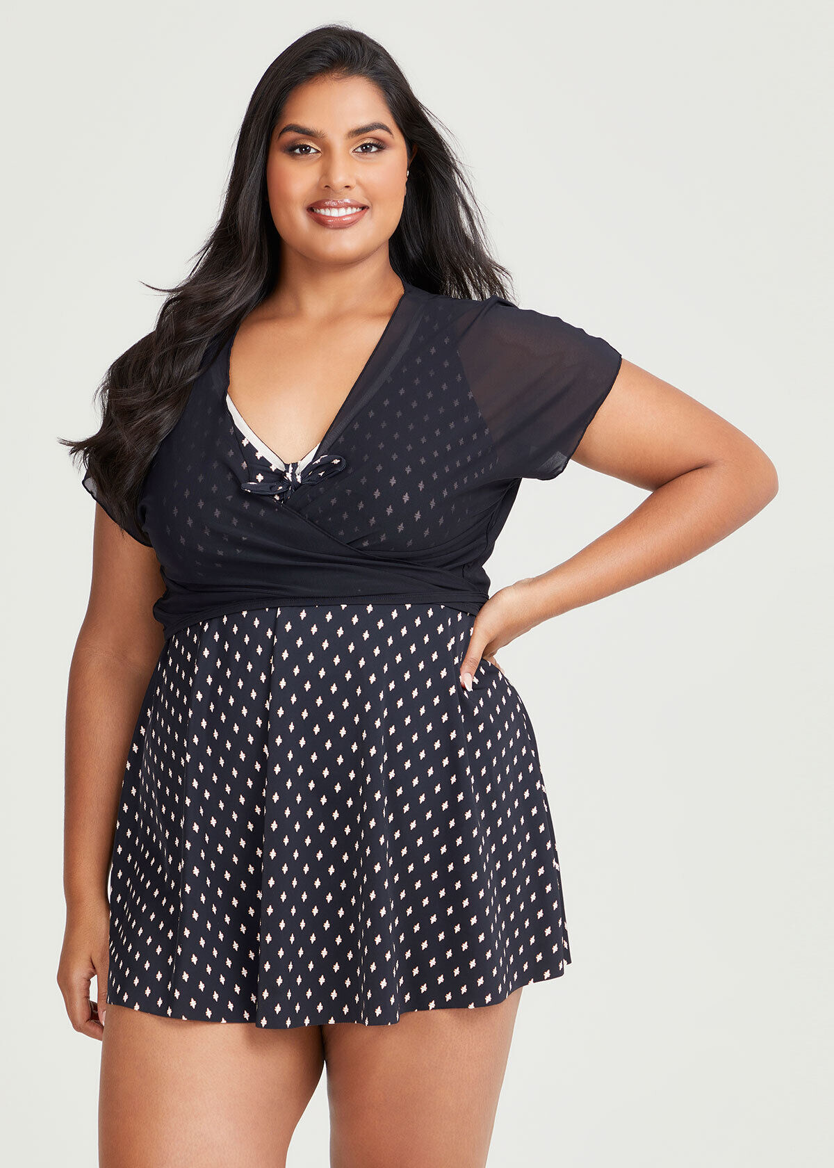 Clearance plus discount size swimwear