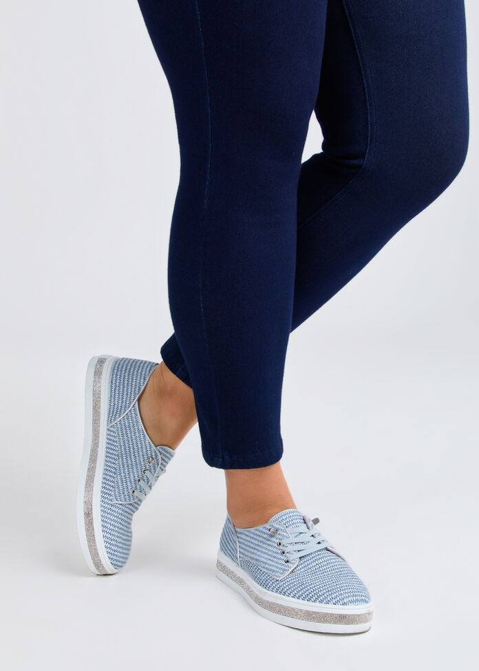 Woven Lace Up Derby, , hi-res