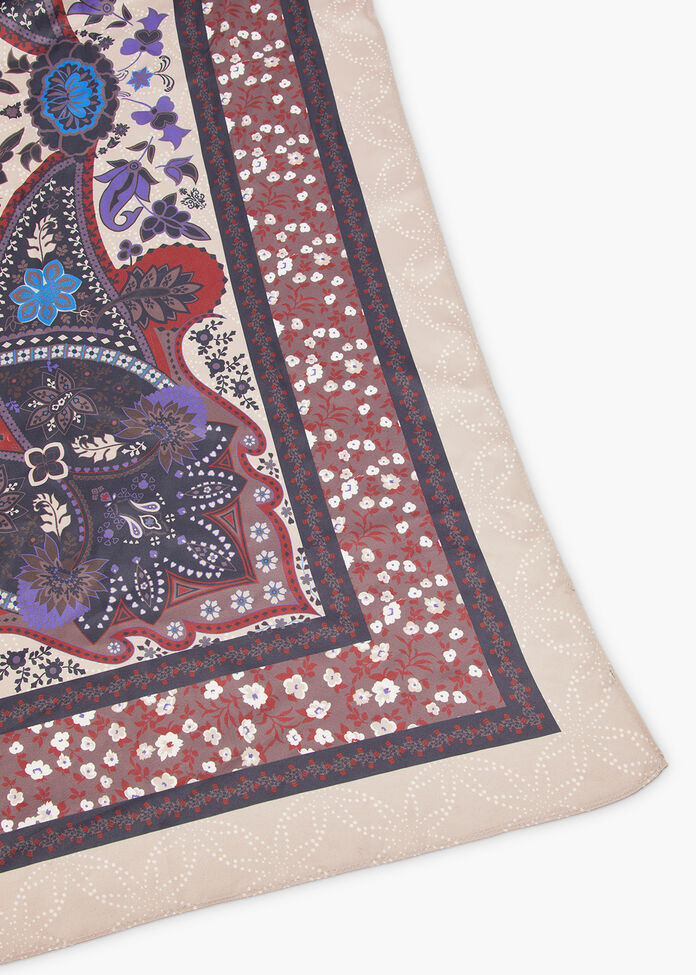 Bohemian Print Small Scarf, , hi-res