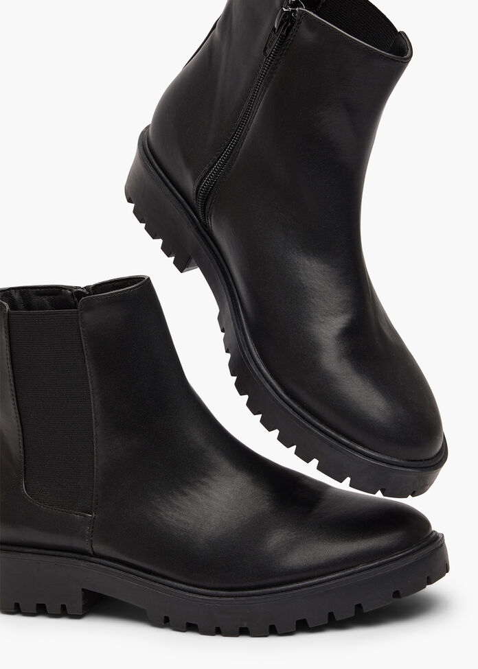 Chunky Chelsea Ankle Boot, BLACK, hi-res