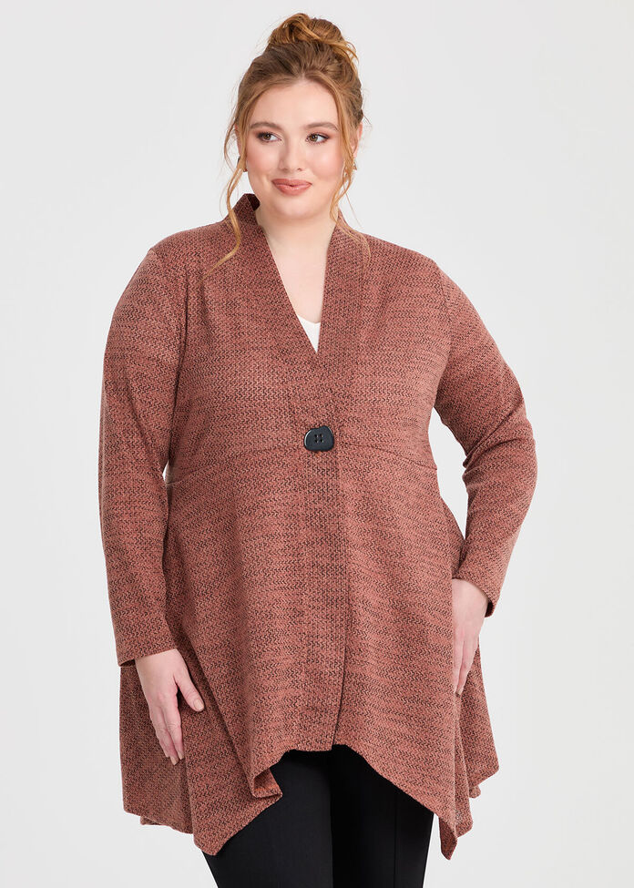 Longline Knit Cardigan, , hi-res