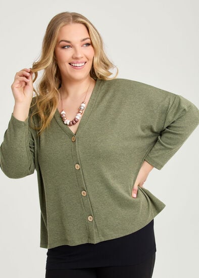 Plus Size Boyfriend Slouch Cardigan