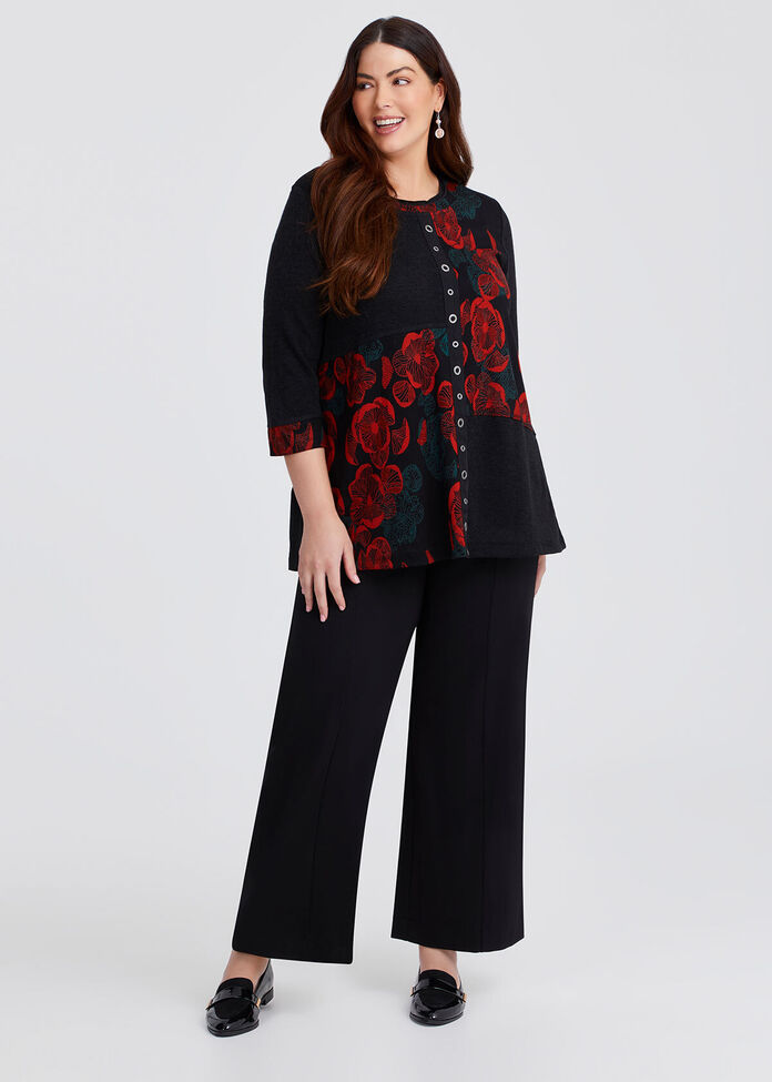 Spliced Floral Snug Tunic, , hi-res