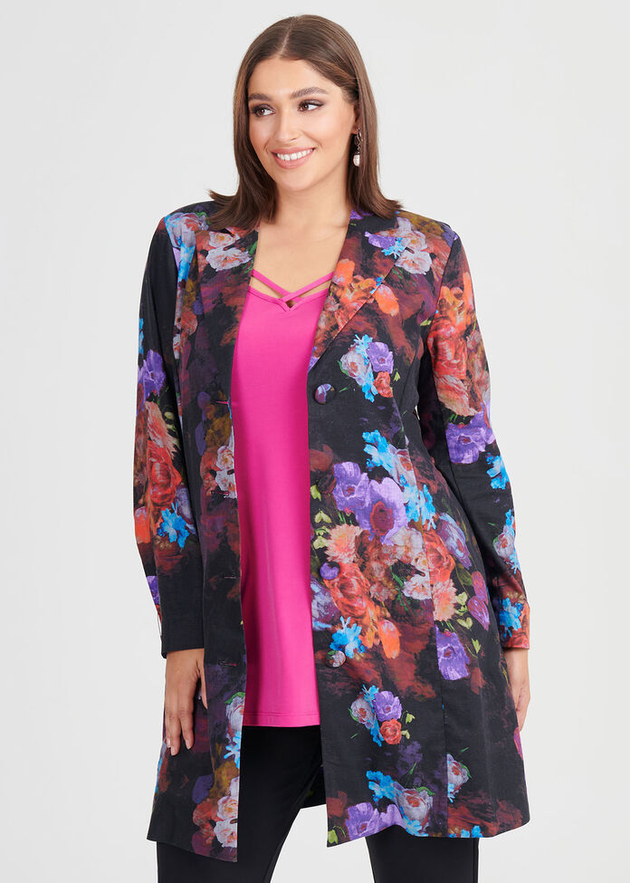 Rose Garden Linen Jacket, , hi-res