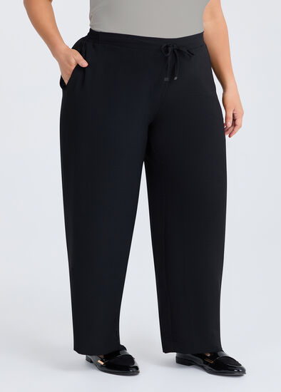 Plus Size Petite Drape Deanna Wide Leg Pant