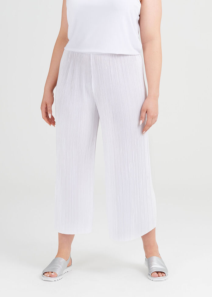 Pretty Pleat Crop Pant, , hi-res