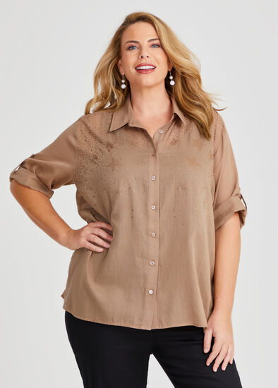 Plus Size Natural Constellation Shirt