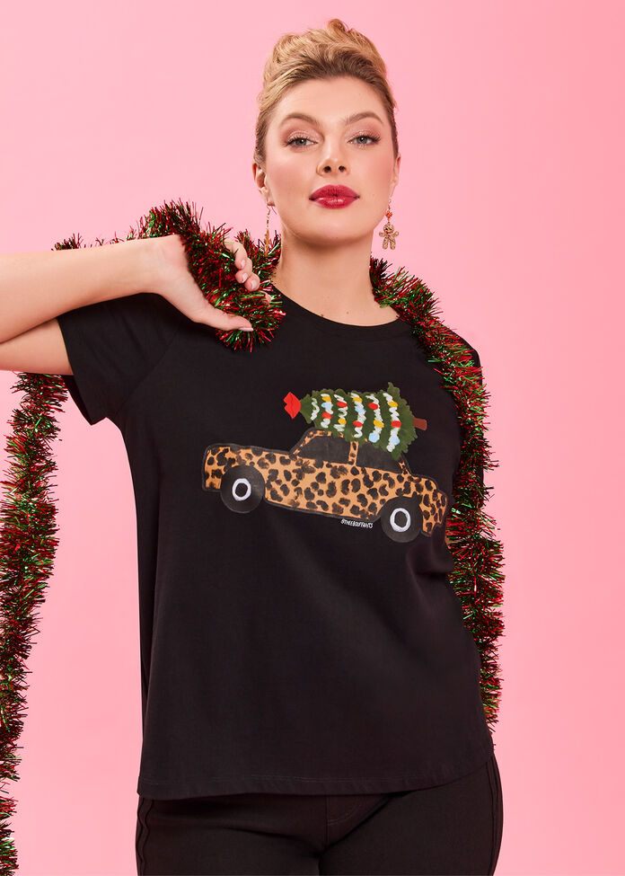 Cotton Bouffants Xmas T-shirt, , hi-res